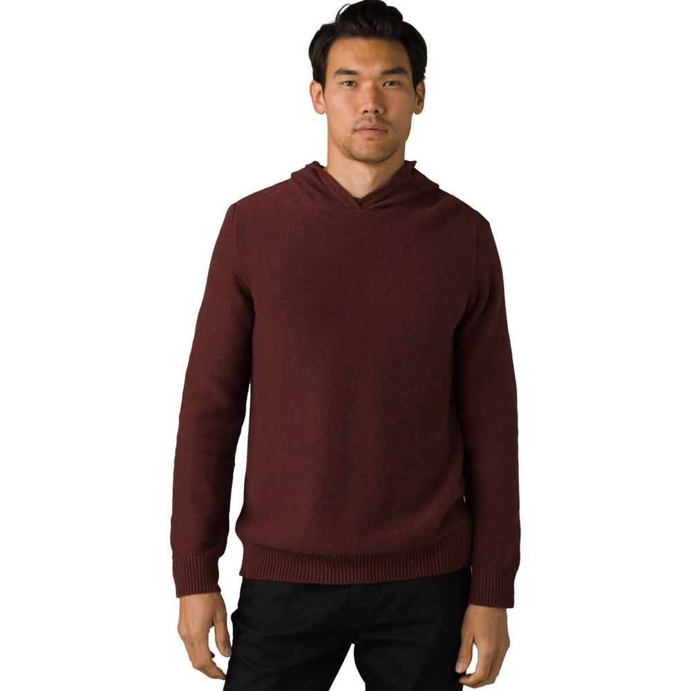 PrAna North Loop‎ Slim Hooded Sweater Maroon Size L Outdoor Gorpcore Athleisure